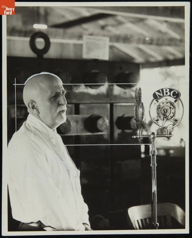 Alex Dow, President of Detroit Edison, at the 50th Anniversary of the Pearl Street Power Plant, 1932