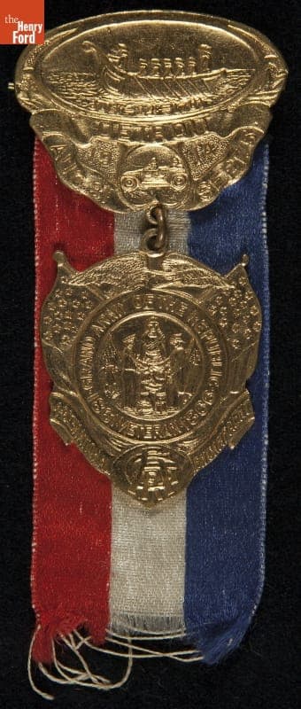 Grand Army of the Republic (G.A.R.) 1914 National Encampment in Detroit, Michigan Badge