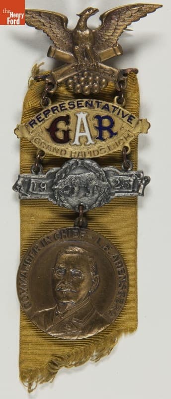 Grand Army of the Republic (G.A.R.) 1925 National Encampment in Grand Rapids, Michigan Badge