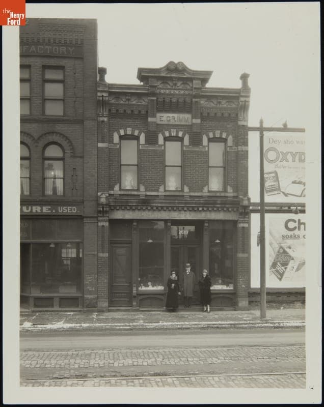 Grimm Jewelry Store in Detroit, Michigan, circa 1926, before Its Relocation to Greenfield Village