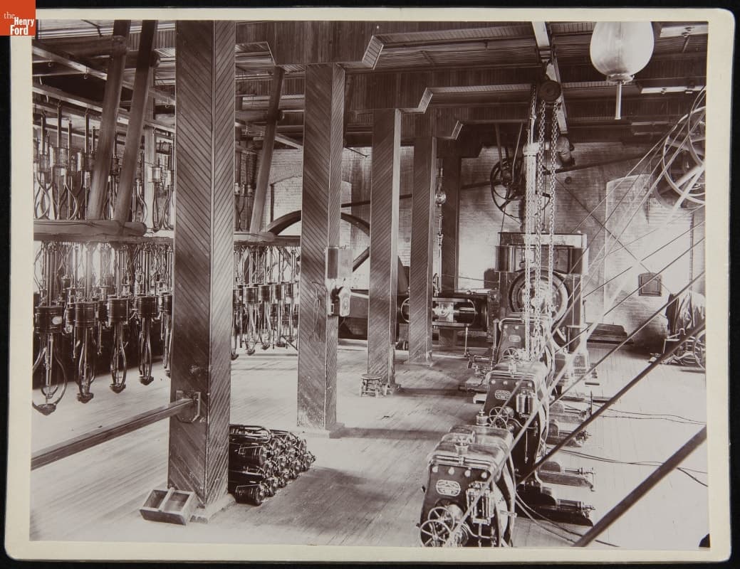 Wood's System Dynamo and Arc Lamp Testing Department at the Fort Wayne Electrical Corporation, circa 1894