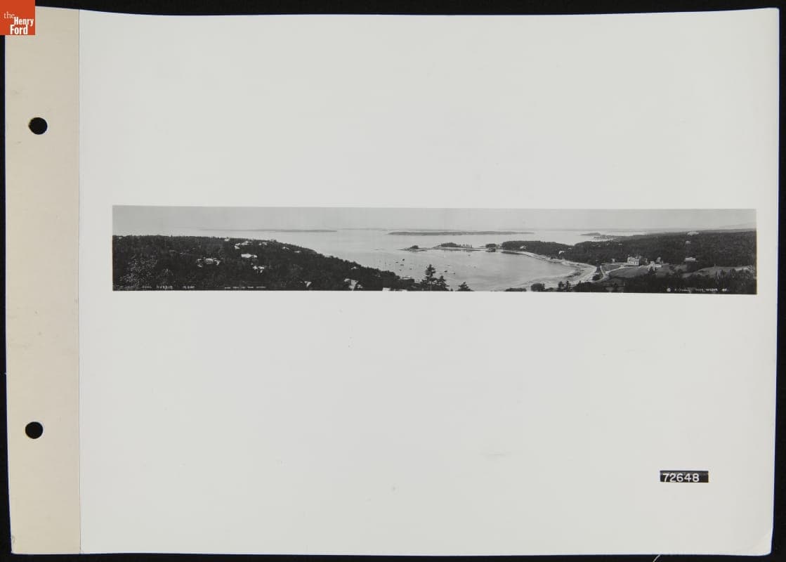 Panoramic View of Seal Harbor, Maine, 1927