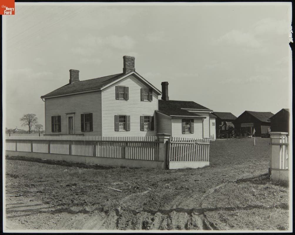 Ford Home (Henry Ford's Birthplace) at Its Original Site, Dearborn, Michigan, 1920-1929