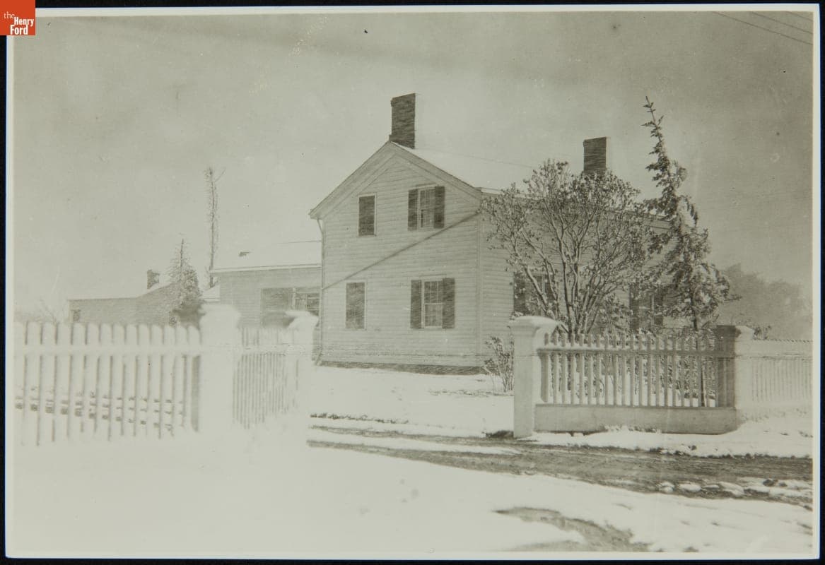 Ford Home (Henry Ford's Birthplace) at Its Original Site, Dearborn, Michigan, 1923