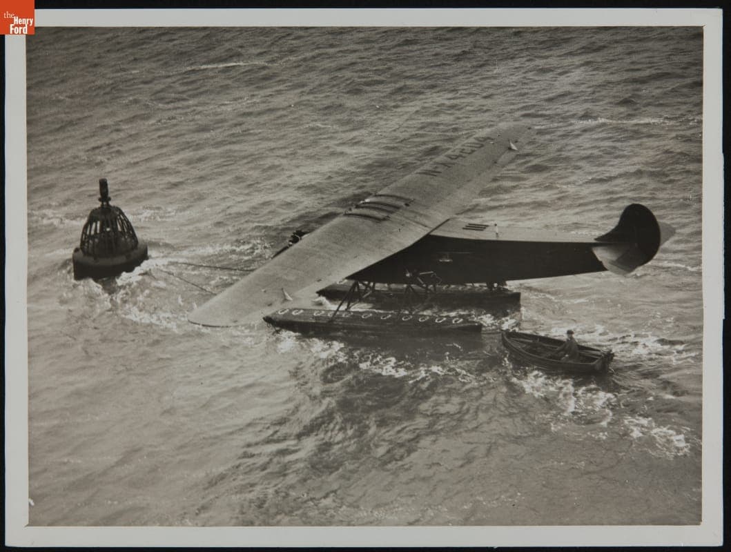 The "Friendship" Anchored at Burry Port after the Transatlantic Flight, June 1928