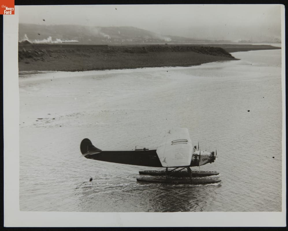 Amelia Earhart and the "Friendship" Crew Leaving Burry Port for Southampton, June 19, 1928