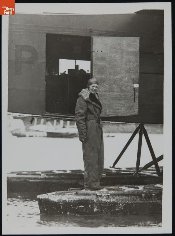 Amelia Earhart Leaving Burry Port in the "Friendship," June 19, 1928