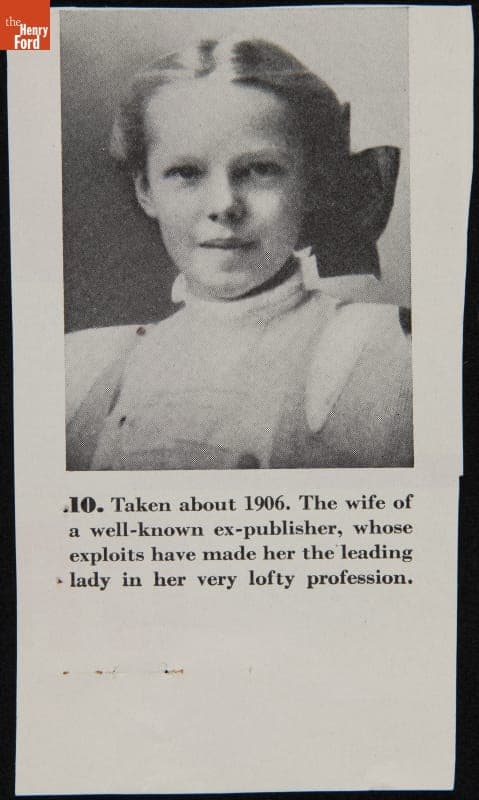 Portrait of Amelia Earhart, circa 1906