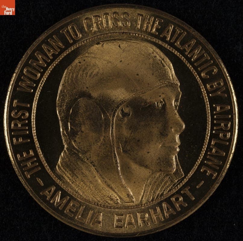 Medal Commemorating Amelia Earhart, the First Woman to Cross over the Atlantic Ocean by Airplane, 1928