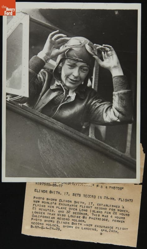 Elinor Smith, New Woman's Endurance Flight Record Holder, 1929