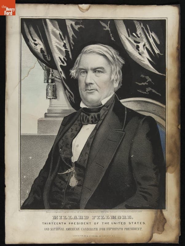 Lithograph, "Millard Fillmore," circa 1856