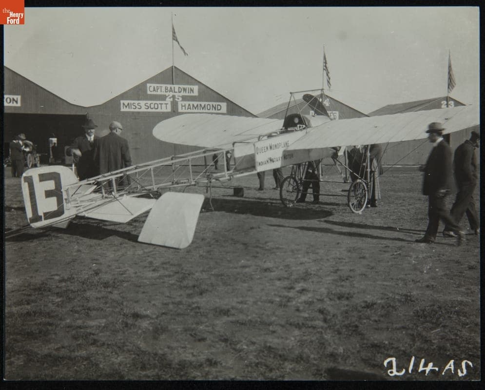 Promotional Queen Monoplane Owned by Earle Ovington, First United States Post Office Air Mail Pilot, 1911