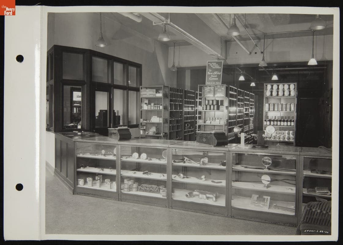 Customer Service Counter at Stark Hickey Dealership, Detroit, Michigan, 1930