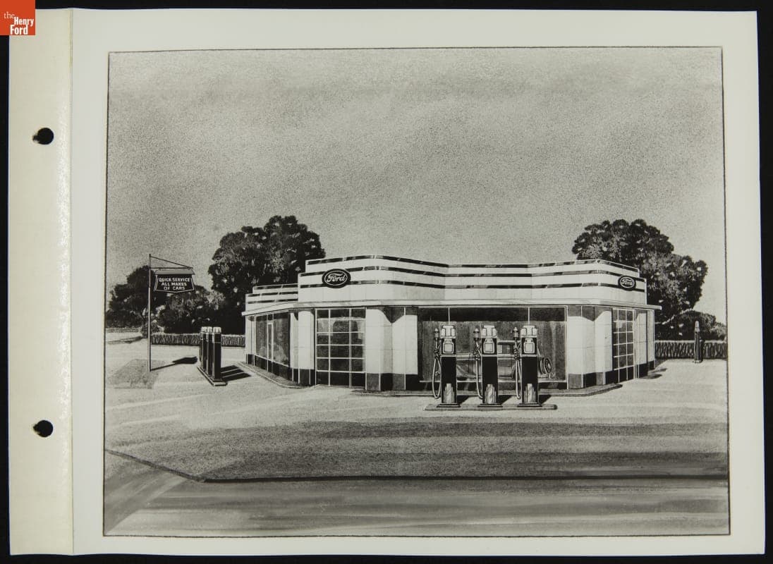 Super Service Station Drawings by Albert Kahn Inc., May 1935