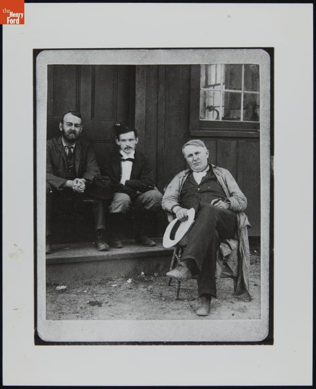 Thomas Edison With Others at His Ore Concentrating Plant in Ogdensburg, New Jersey, circa 1896