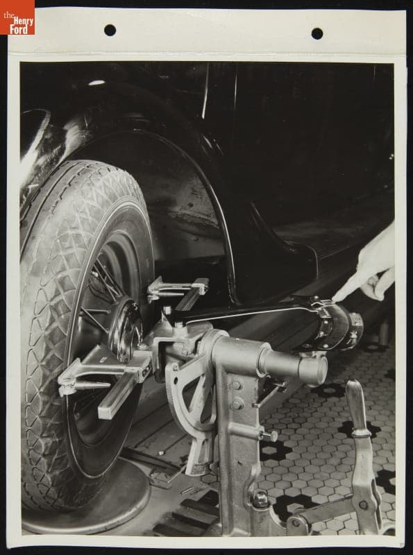 Bean Wheel Alignment Equipment Exhibit, December 1935