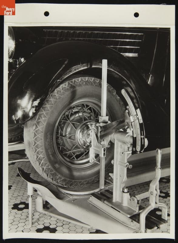 Bean Wheel Alignment Equipment Exhibit, December 1935