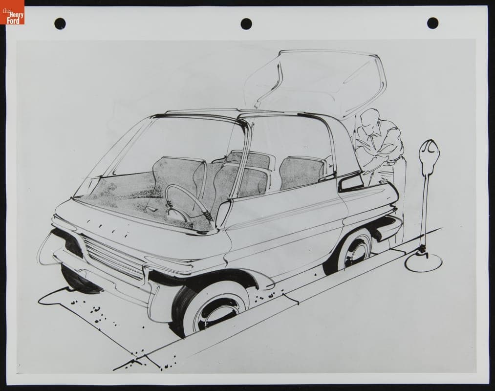 Automotive Design Sketch, 1959