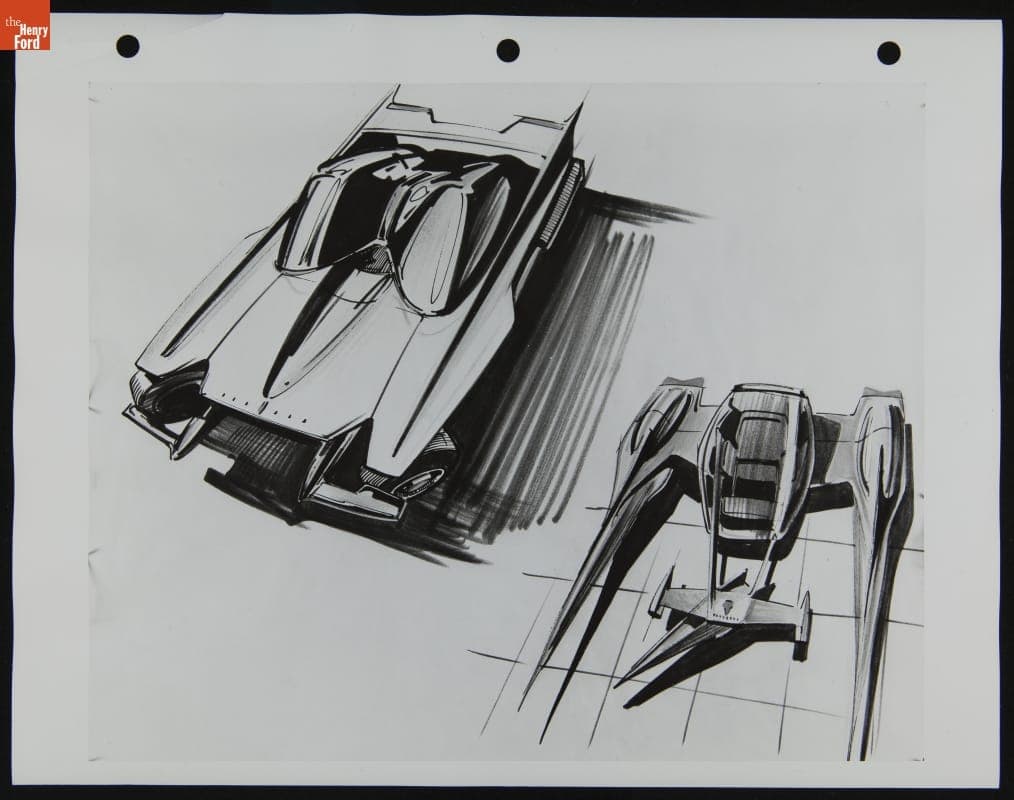 Automotive Design Sketch, 1959