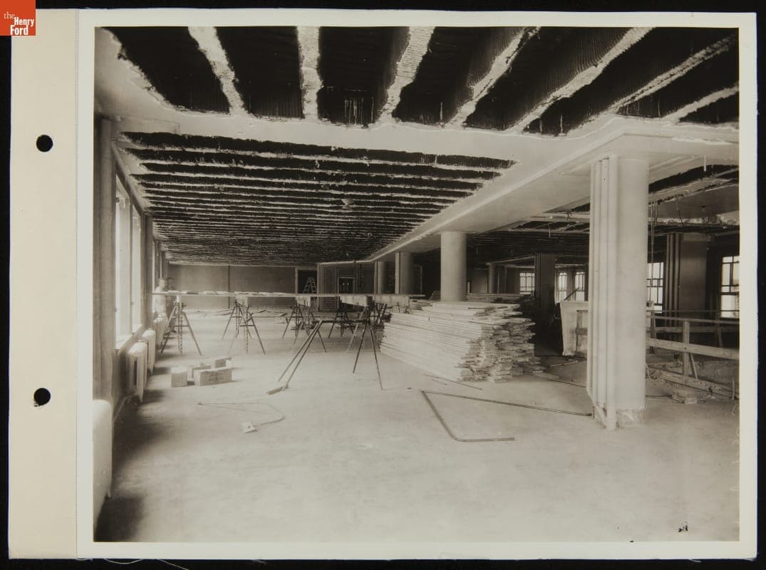 Interior Remodeling in Progress, Ford Motor Company's New York City Branch, July 1937