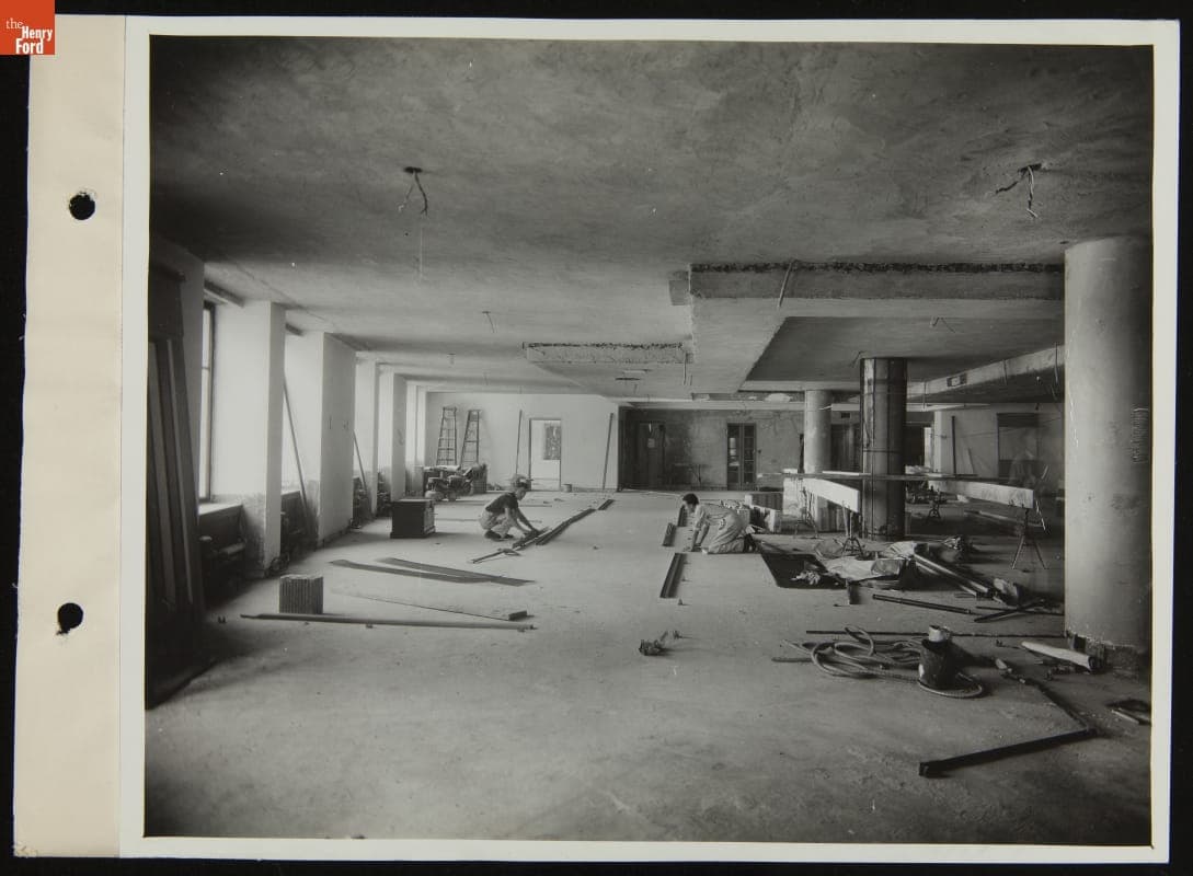 Interior Remodeling in Progress, Ford Motor Company's New York City Branch, July 1937