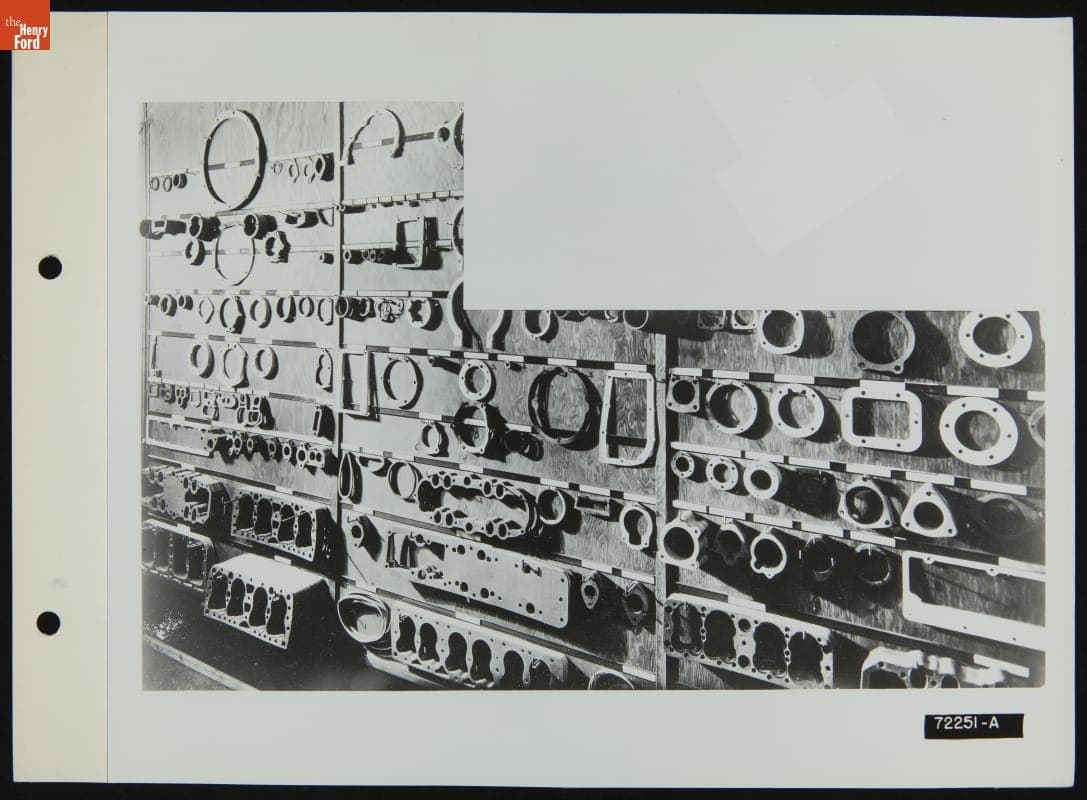 Wall of Parts, Illustration in the August 1939 Ford Merchandising Bulletin