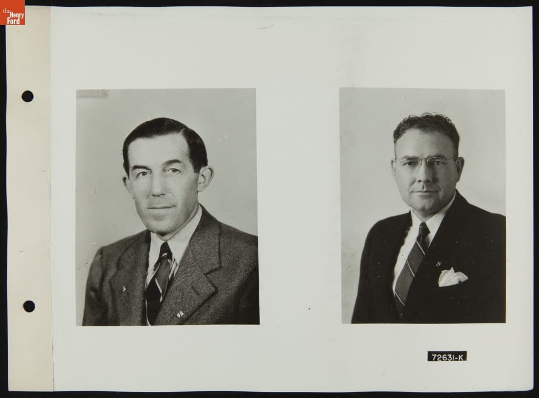 Portraits, Illustrations for October and November 1939 Ford Merchandising Bulletin