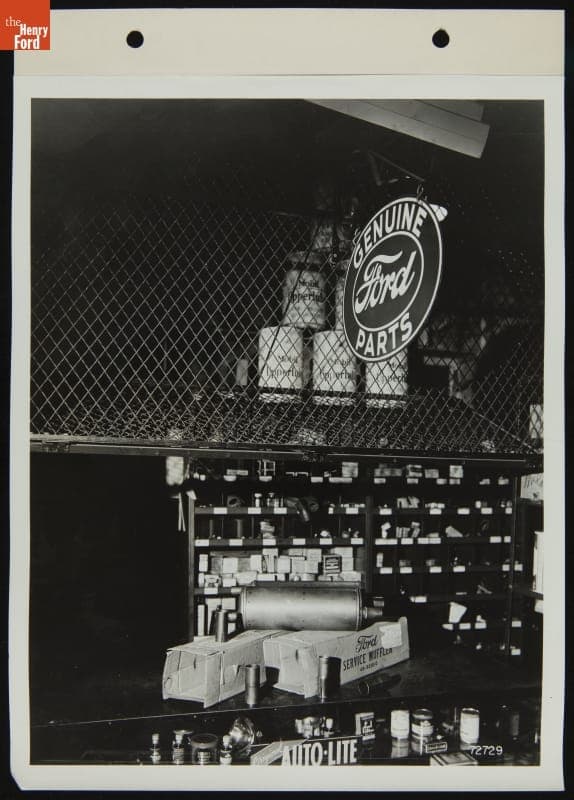 Ford Dealership Parts Department Counter, November 1939