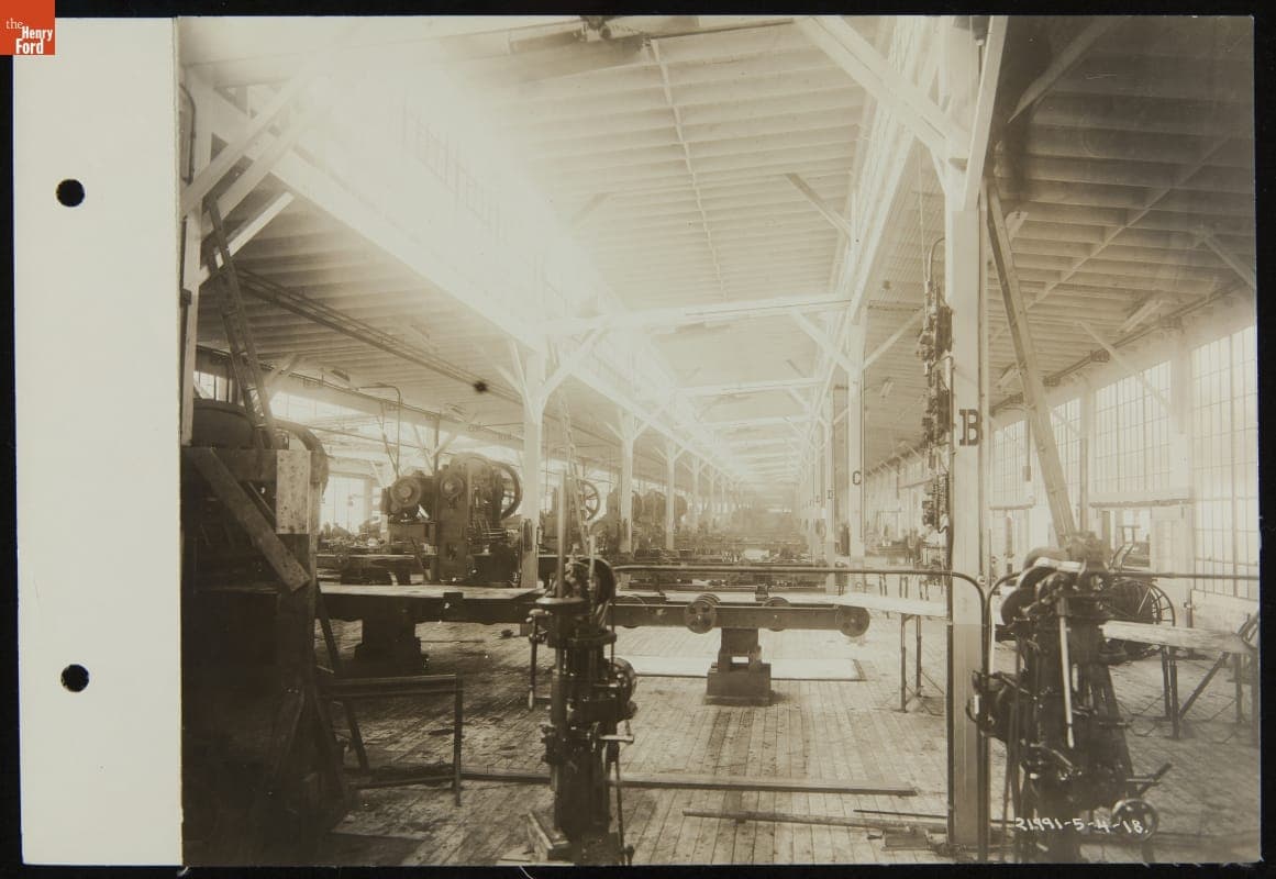 Interior of Ford Rouge Plant "A" Building, May 1918