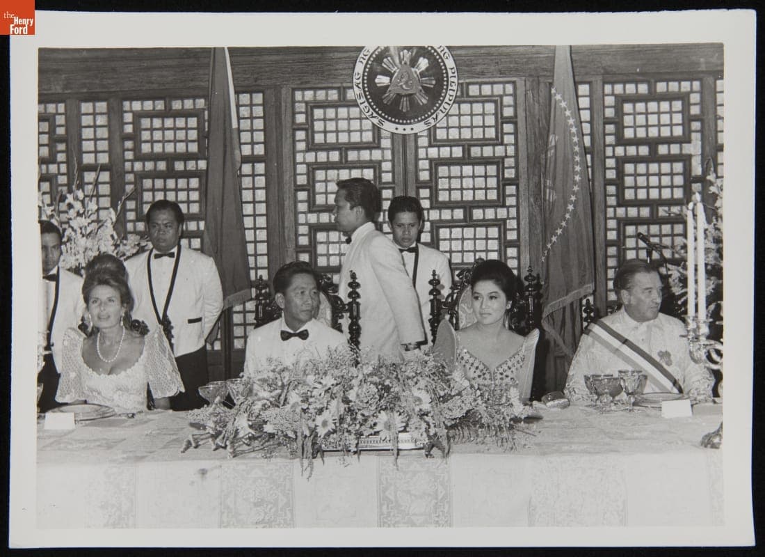 State Dinner for Henry Ford II and Cristina Ford Hosted by President and Mrs. Ferdinand E. Marcos, March 1971