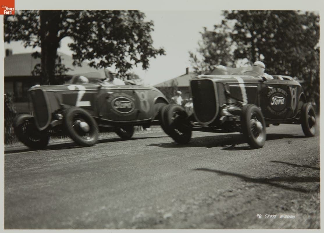 Elgin National Auto Race Stock Cars, August 1933