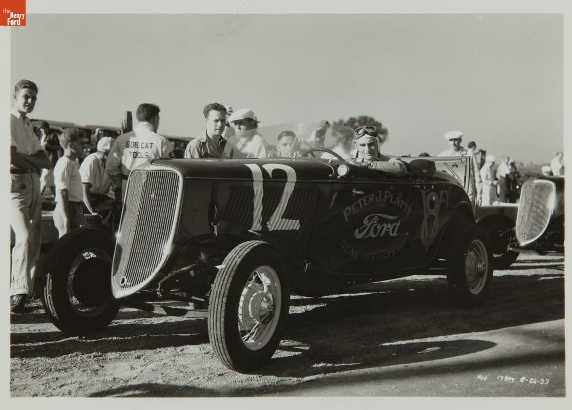 Gene Haustein Driving for Peter J. Platte, Elgin National Auto Race, August 1933