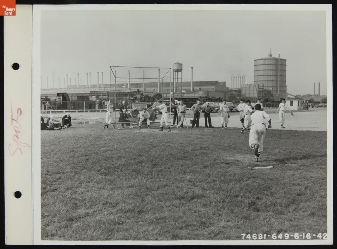 Ford Rouge Plant Navy Service School Baseball Team, June 1942