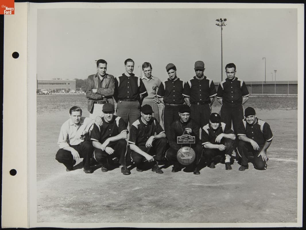 Willow Run Softball League 1st-Place Team, October 1944