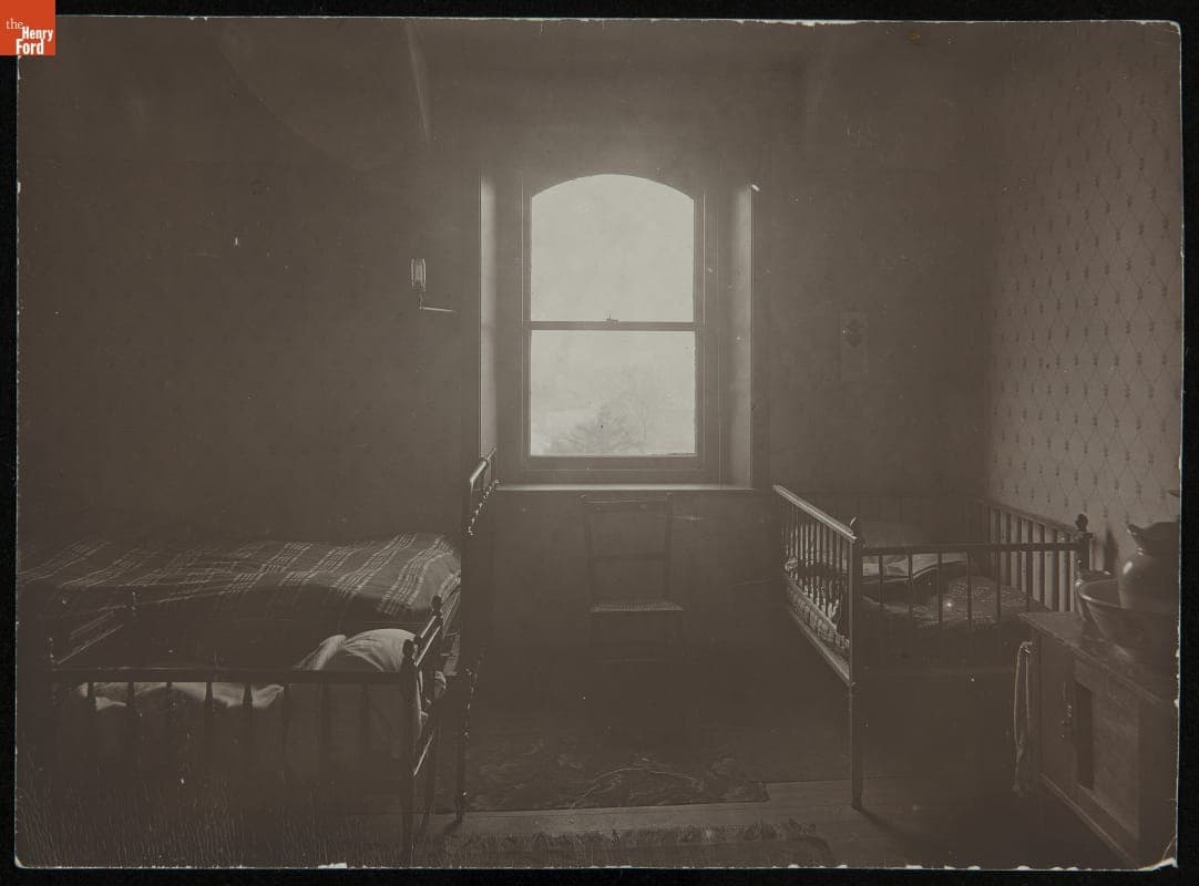 Bedroom, Oughtrington Hall, circa 1915