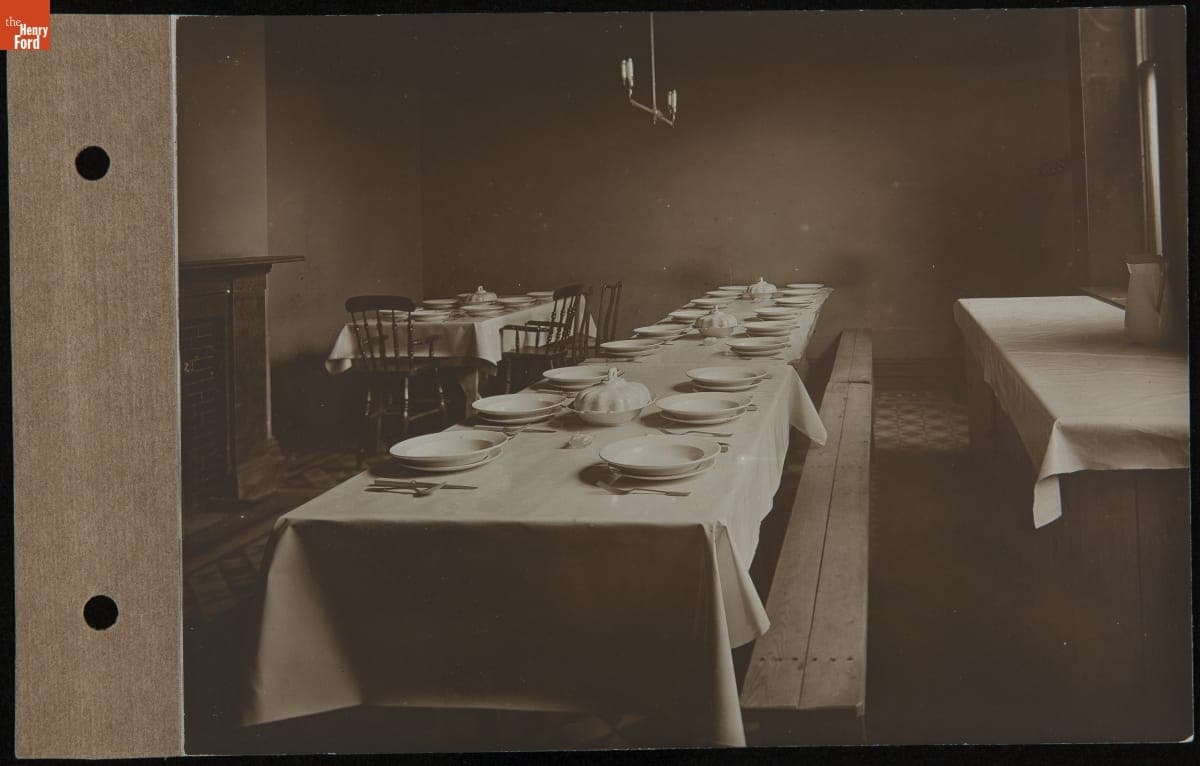 Dining Room, Oughtrington Hall, circa 1915