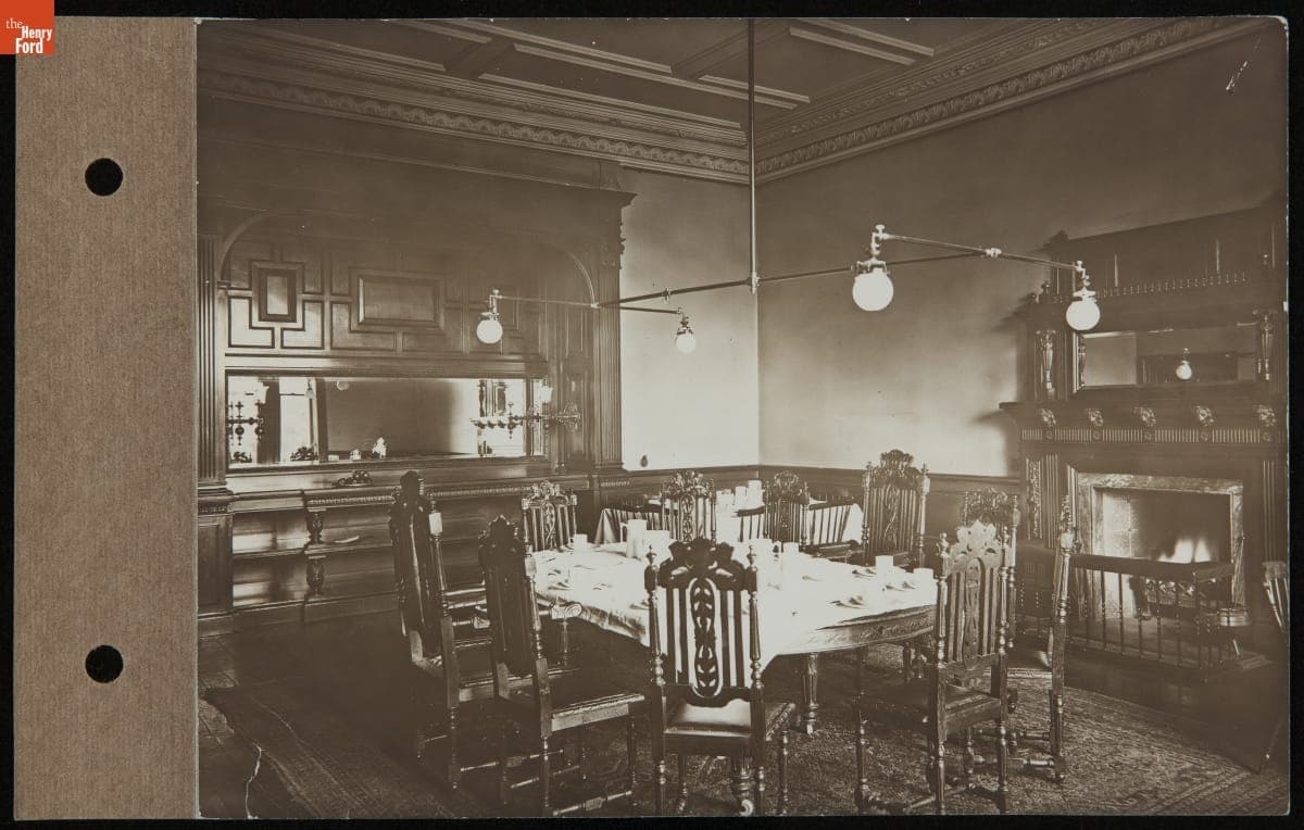 Dining Room, Oughtrington Hall, circa 1915