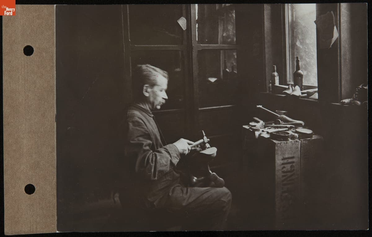 Belgian Shoemaker, Oughtrington Hall, circa 1915
