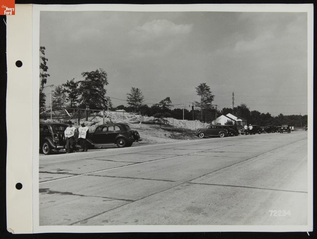 Men Protesting Construction Project, August 1939