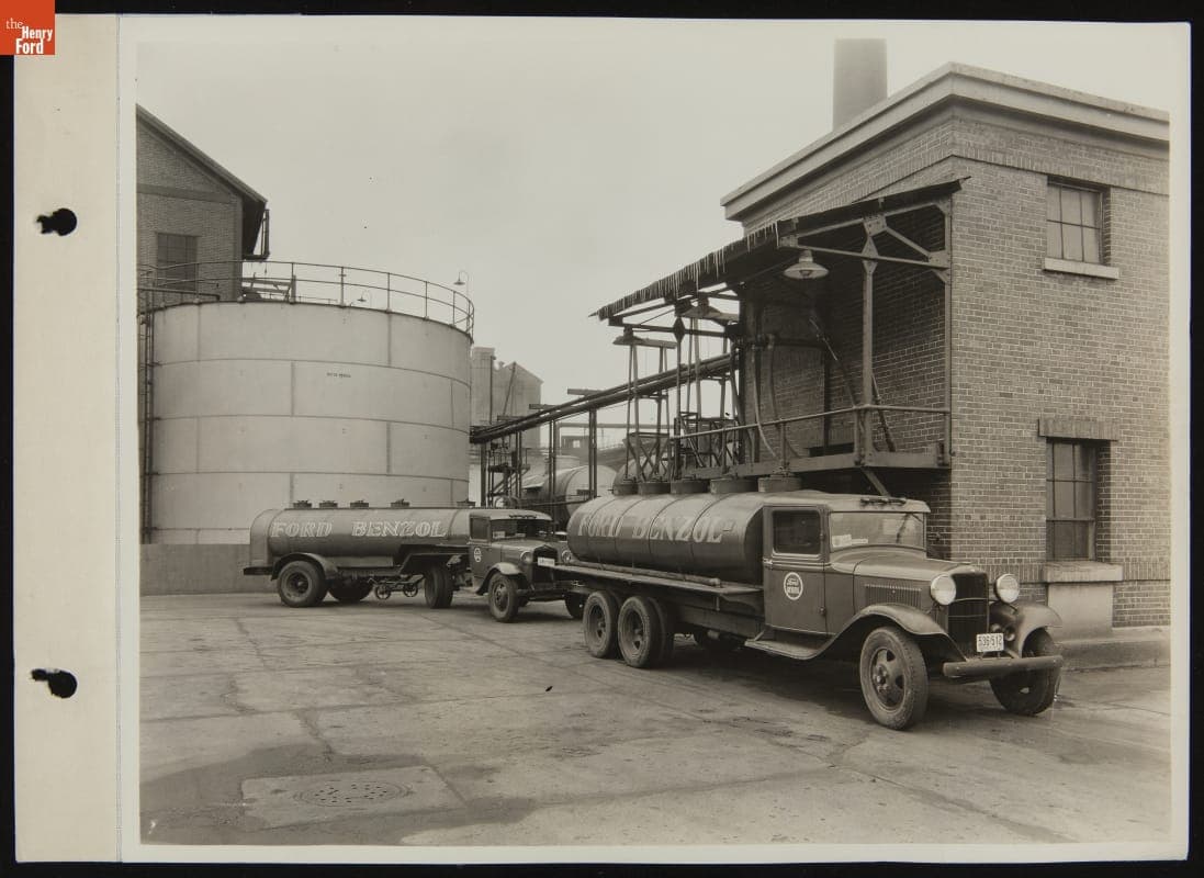 Loading Ford Benzol Trucks at Rouge Plant, November 1933