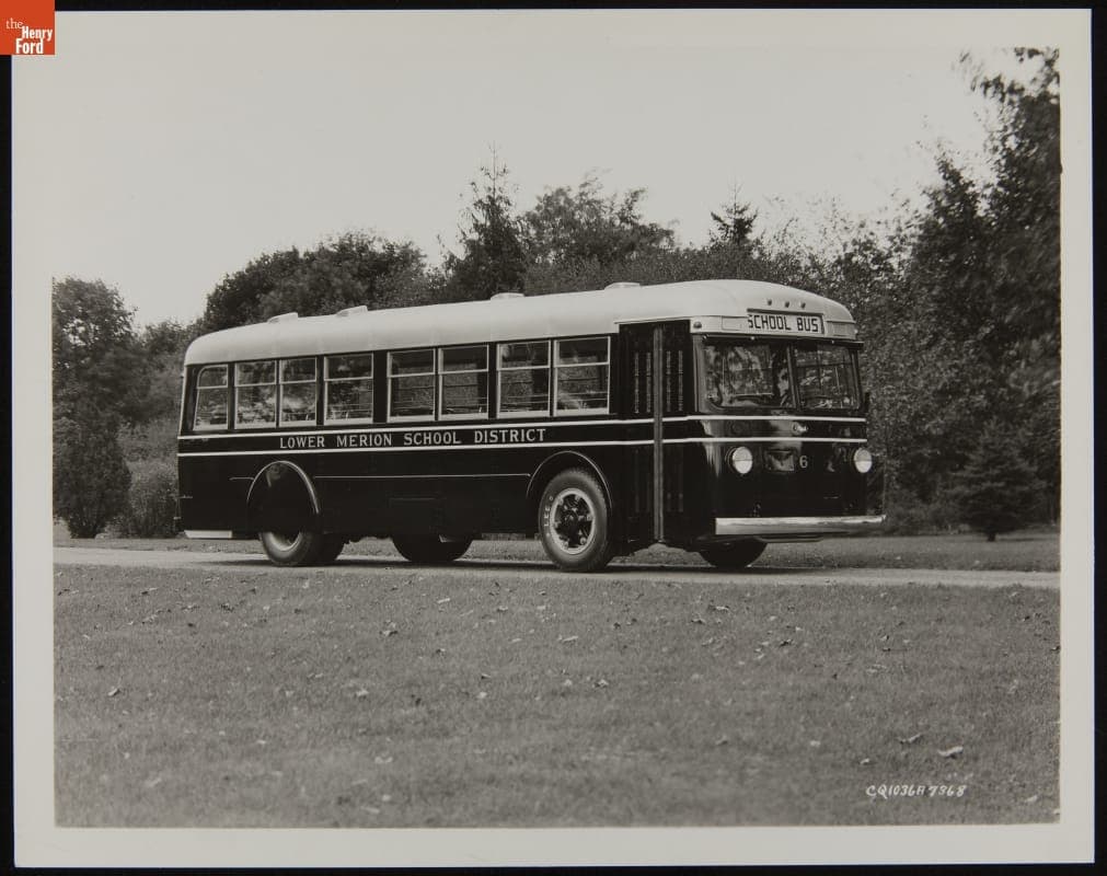 Mack Model CQ Bus, "Lower Merion School District" School Bus, October 1936