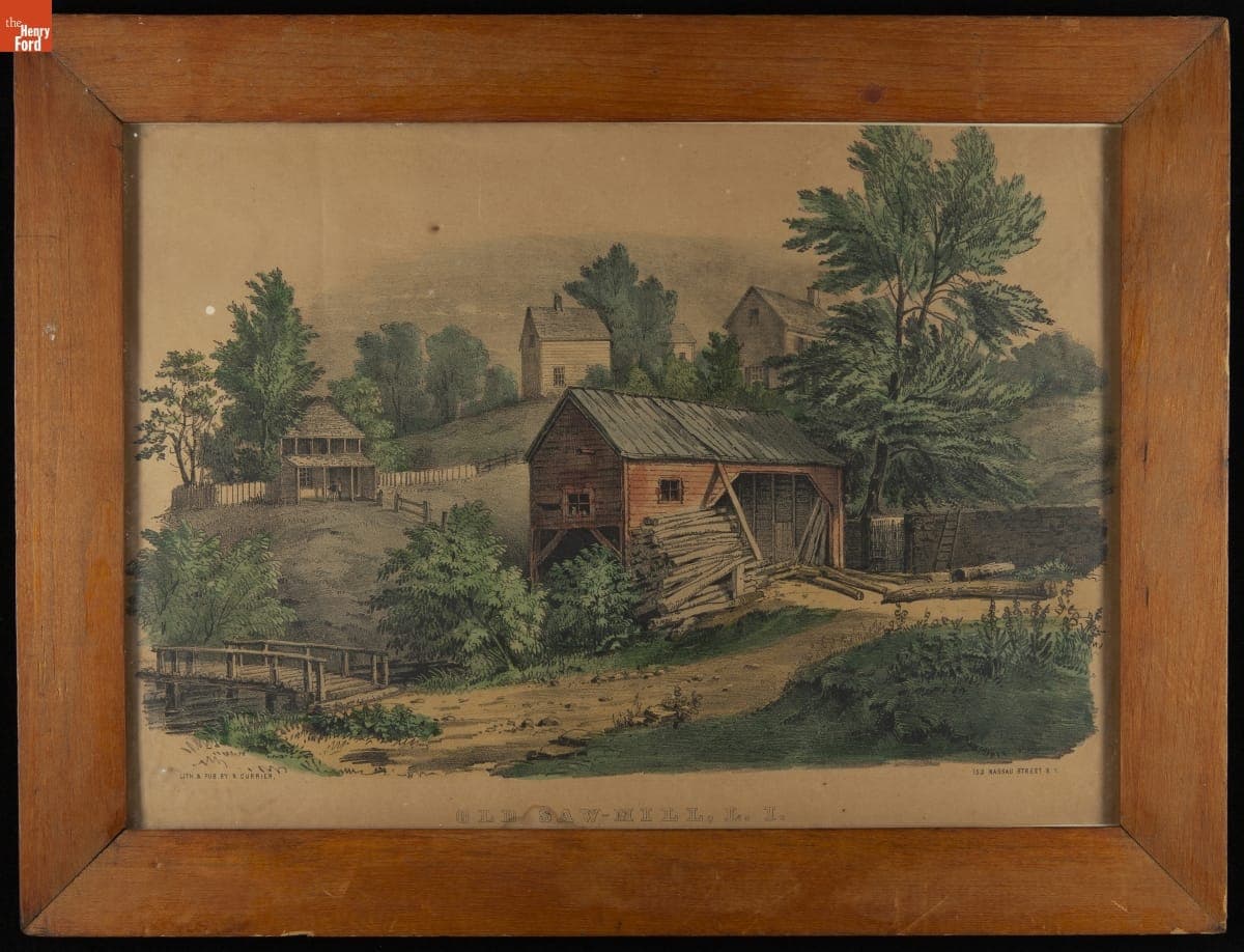Old Saw-Mill, L. I., circa 1855