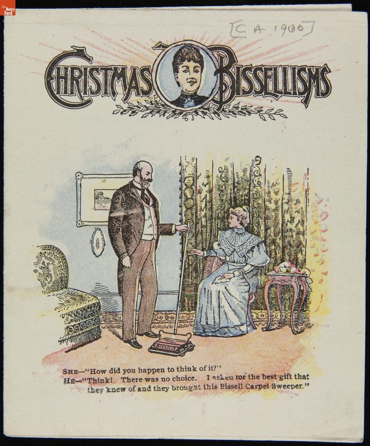 "Christmas Bissellisms," Catalog for the Bissell Carpet Sweeper Company, circa 1900