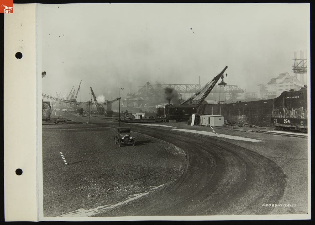 Ford Barge "Lake Farge" Loaded with Cargo, November 29, 1927