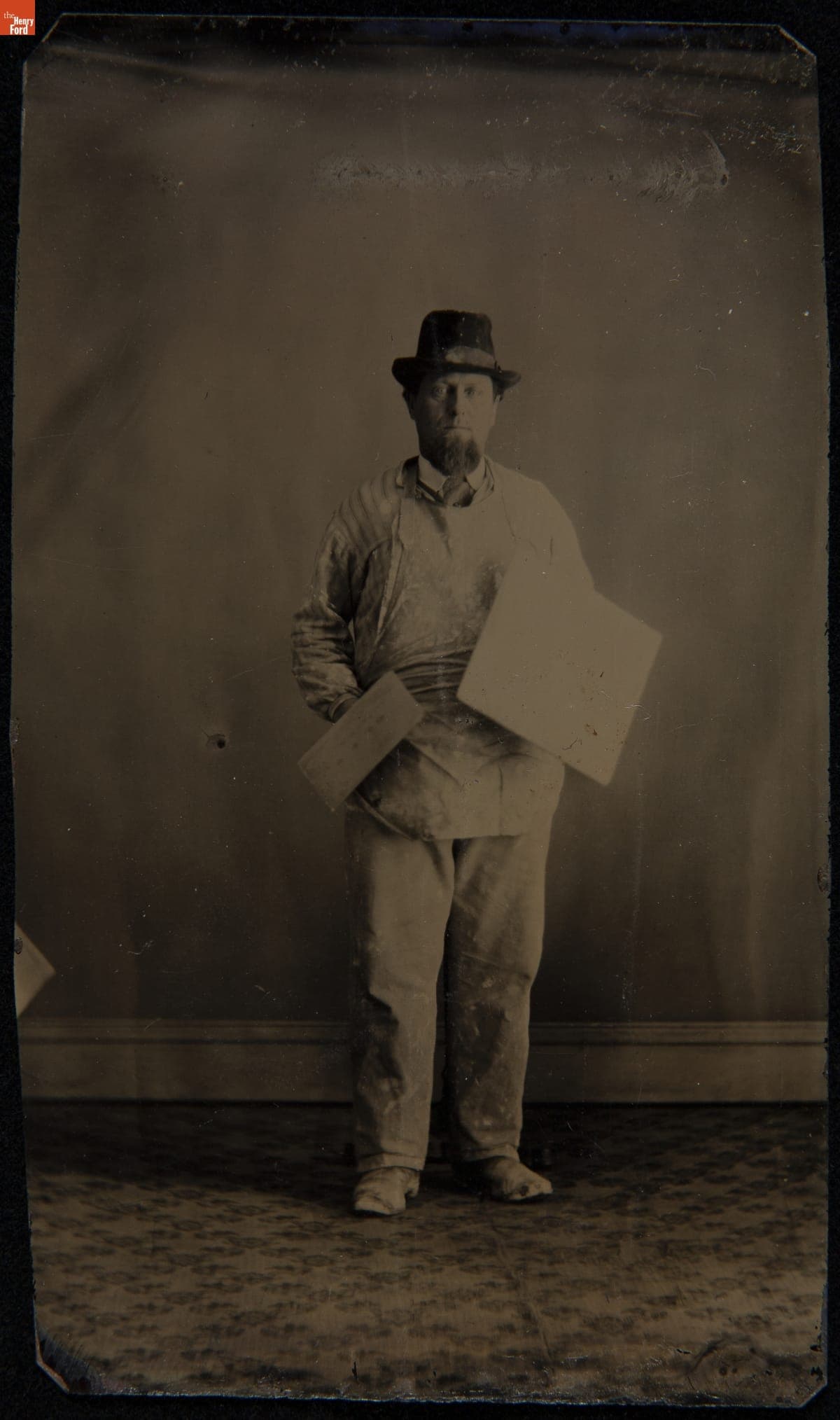 Plasterer with his Tools, circa 1870