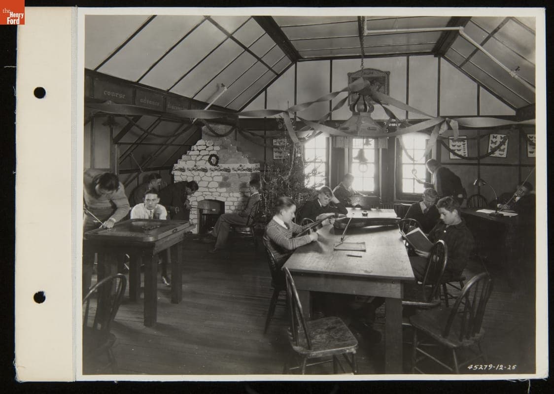 Henry Ford Trade School Students in Their "Exploration Club," 1925