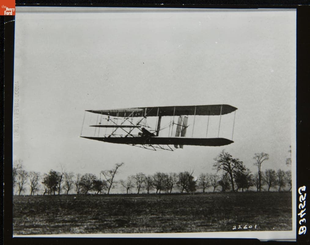 Wright Brothers 1904 Flyer over Huffman Prairie near Dayton, Ohio, November 15, 1904