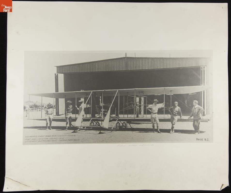 U.S. Army's First Airplane - Wright Type B, Fort Sam Houston, Texas, 1910