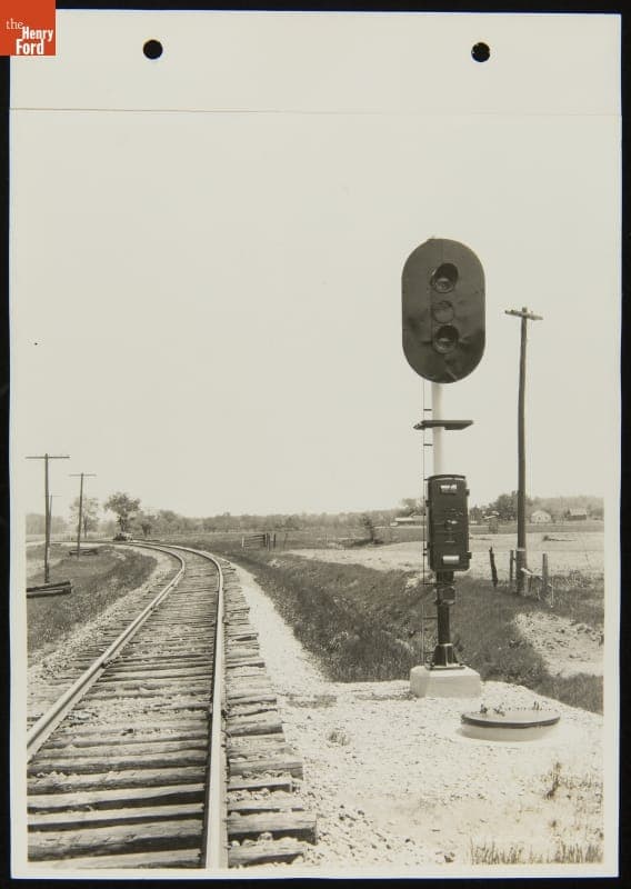 Railroad Signal Light, Detroit, Toledo & Ironton Railroad, May-June 1926