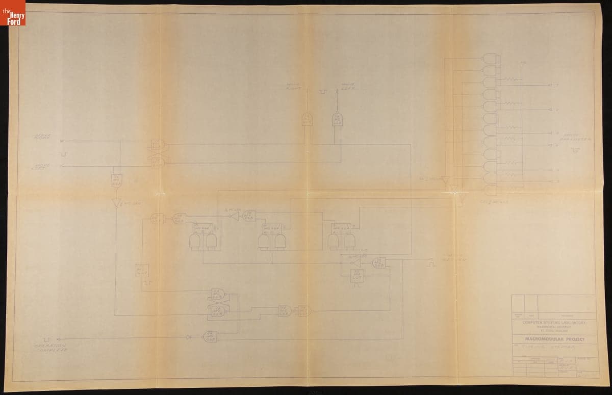 Technical Drawing, "Control Board" for the "TOWTMTEWP" Computer, July 1972
